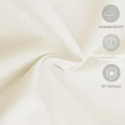 LOVE STORY Sonnensegel Dreieckig 3.6x3.6x3.6m Cremeweiß - Wasserdicht, 95