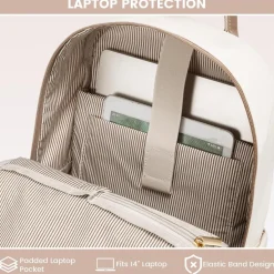 Lovevook Damen Rucksack Mittelgroß, 14 Zoll Laptop Rucksack für Schule, Uni