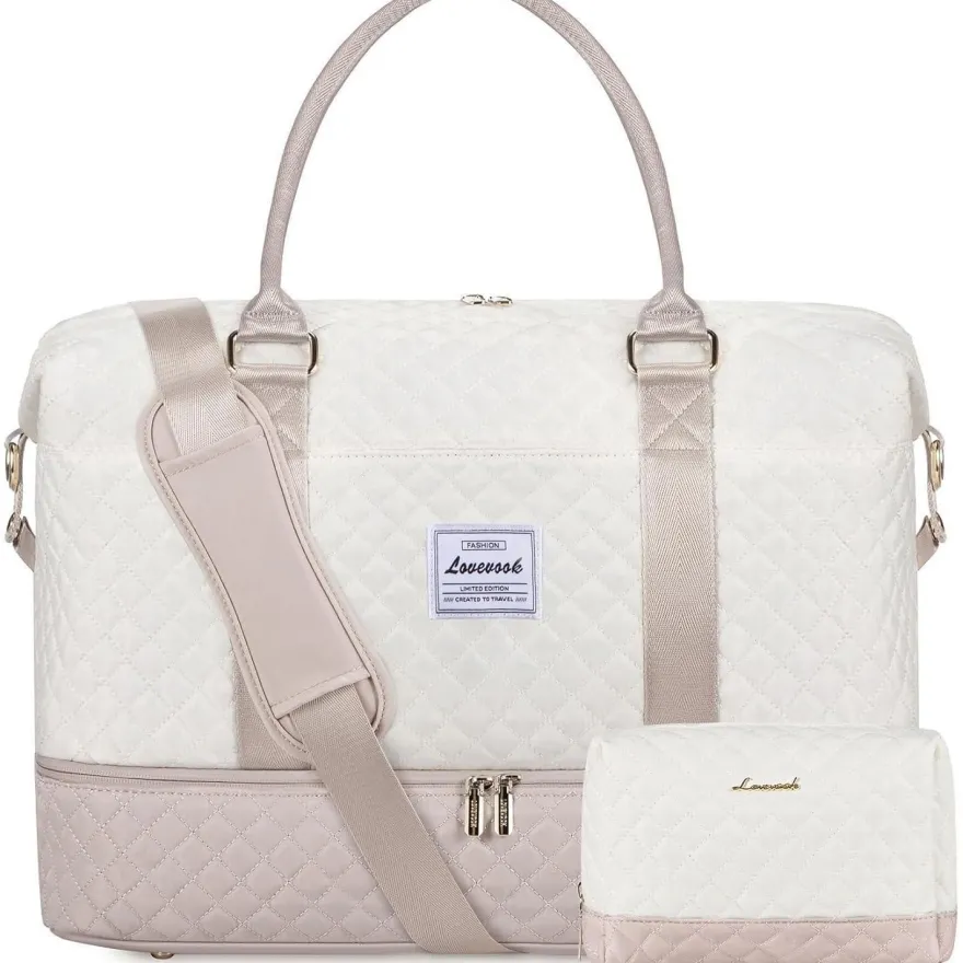 Lovevook Reisetasche Damen Groß Sporttasche Handgepäck mit Schuhfach