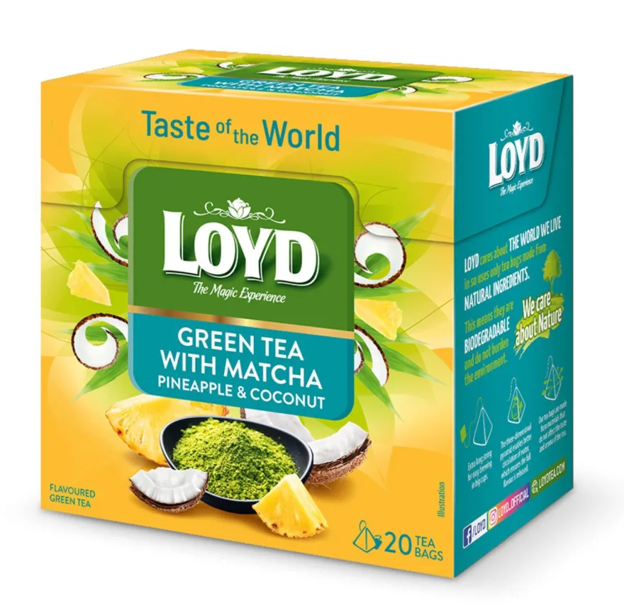 Loyd Grüner Tee mit Matcha, 20 Teebeutel