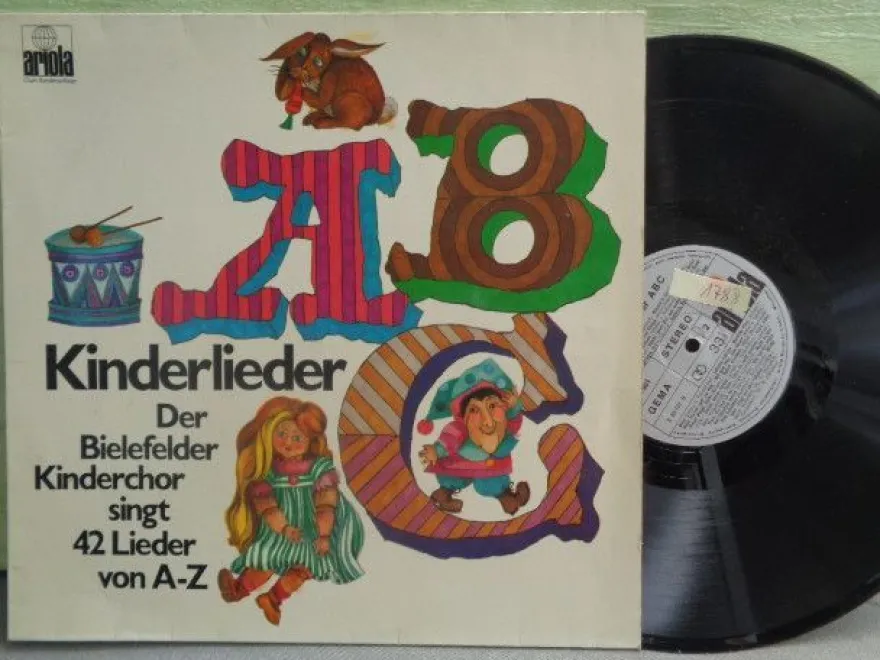 LP ariola ABC 42 Kinderlieder Bielefelder Kinderchor Hörspiel Vinyl