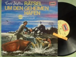 LP Europa Blyton Rätsel um verlassene Haus grüne Hand unterirdischen Gang Hafen