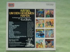 LP Europa Blyton Rätsel um verlassene Haus grüne Hand unterirdischen Gang Hafen