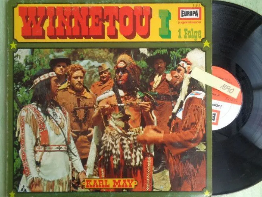 LP Europa E242 Karl May Winnetou 1.1 Michael Poelchau Peter Folken Konrad Halver