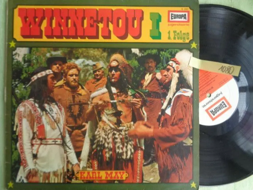LP Europa E242 Karl May Winnetou 1.1 Michael Poelchau Peter Folken Konrad Halver