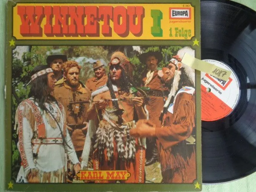 LP Europa E242 Karl May Winnetou 1.1 Michael Poelchau Peter Folken Konrad Halver