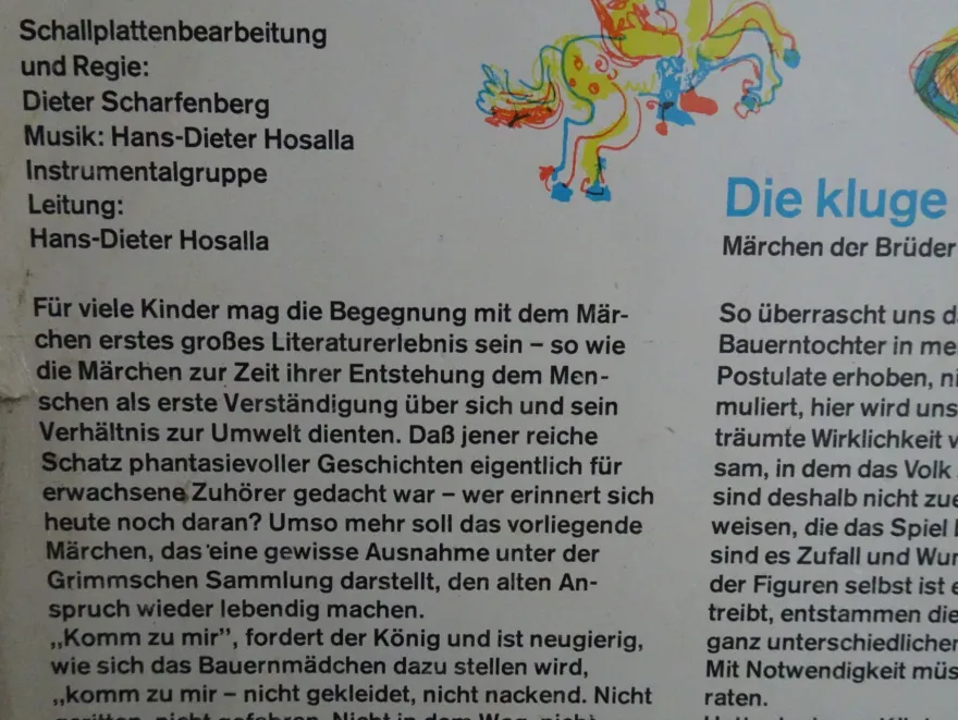 LP Litera 865205 Die kluge Bauerntochter Brüder Grimm Scharfenberg