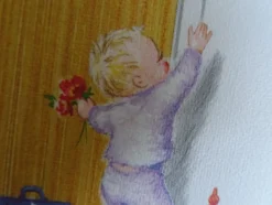 ältere Grußkarten freudiges Ereignis Baby Geburt / Gunkel West Germany