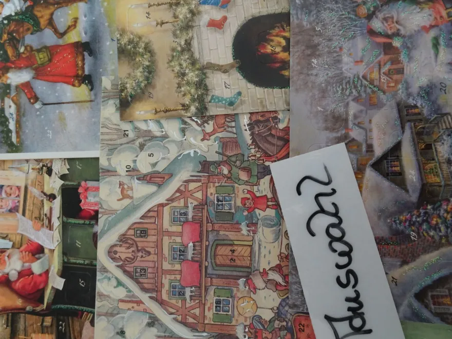 ältere Korsch mini Adventskalender Nicky Boehme Erika Design ua