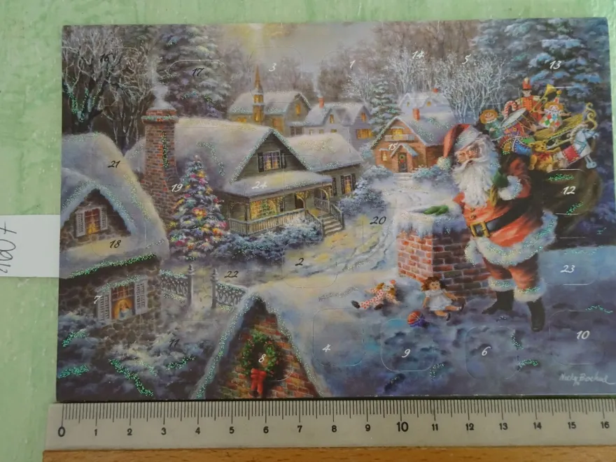 ältere Korsch mini Adventskalender Nicky Boehme Erika Design ua