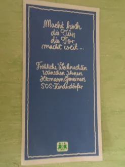 ältere SOS Kinderdörfer mini Adventskalender Postkarte Grußkarte Daniela Wittmann ua