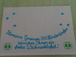 ältere SOS Kinderdörfer mini Adventskalender Postkarte Grußkarte Daniela Wittmann ua
