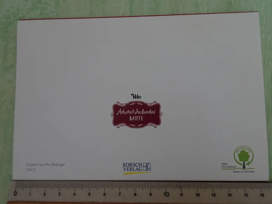 ältere SOS Kinderdörfer mini Adventskalender Postkarte Grußkarte Daniela Wittmann ua
