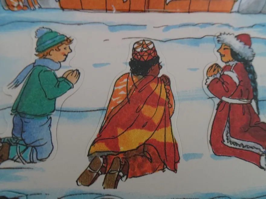 ältere SOS Kinderdörfer mini Adventskalender Postkarte Grußkarte Daniela Wittmann ua