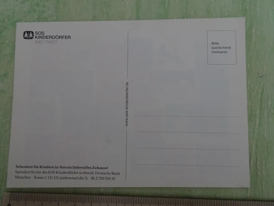 ältere SOS Kinderdörfer mini Adventskalender Postkarte Grußkarte Daniela Wittmann ua