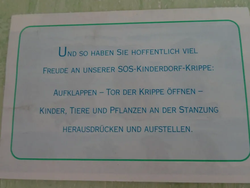 ältere SOS Kinderdörfer mini Adventskalender Postkarte Grußkarte Daniela Wittmann ua