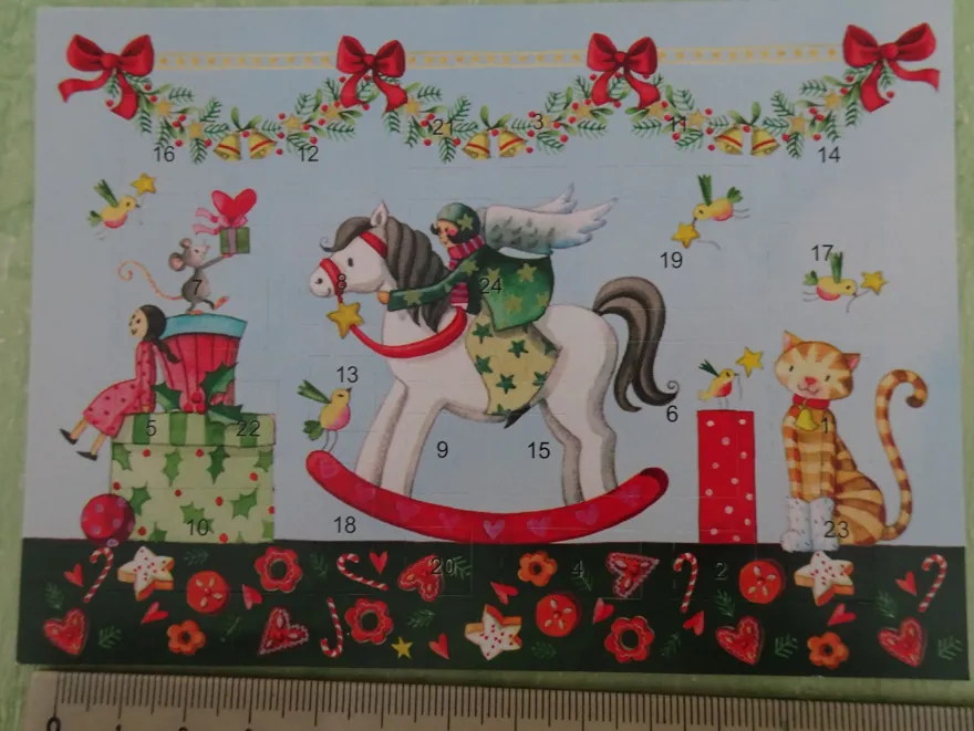 ältere SOS Kinderdörfer mini Adventskalender Postkarte Grußkarte Daniela Wittmann ua