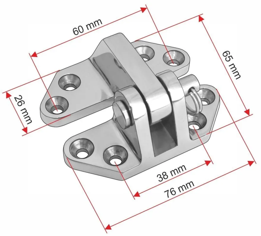Lukenscharnier Edelstahl Niro Luke Scharnier Stainless Yacht Steel Hatch Hinge