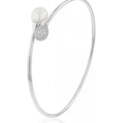 Luna Creation - 104.0439 - Luna-Pearls - Armreif - 925 Silber rhodiniert