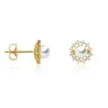 Luna Creation - 312.1677 - Luna-Pearls - Ohrstecker - Damen - 750 Gelbgold