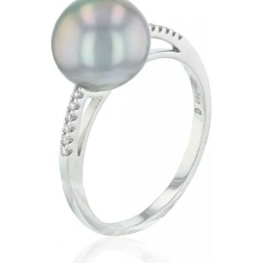 Luna Creation - 005.1037 - Luna-Pearls - Ring - 750 Weißgold