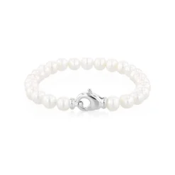 Luna-Pearls - HS1439 - Armband - 925 Silber rhodiniert - Süßwasser-Zuchtperle