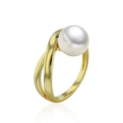 Luna-Pearls - 008.0585 - Ring - Damen - 585 Gelbgold - Süßwasser-Zuchtperle 8-8.5mm