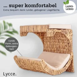 Lycce Katzenbett Wand | Kletterwand Katzen | Katzenmulde Wandmontage Nicky