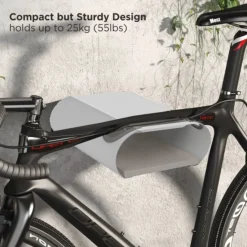 Maclean MC-466 Fahrrad-Wandhalterung Wandfahrradträger Horizontal Belastung 25kg