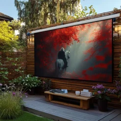 Maclean MC-561 Projektionswand Elektrisch Wand- und Fernsteuerung 135