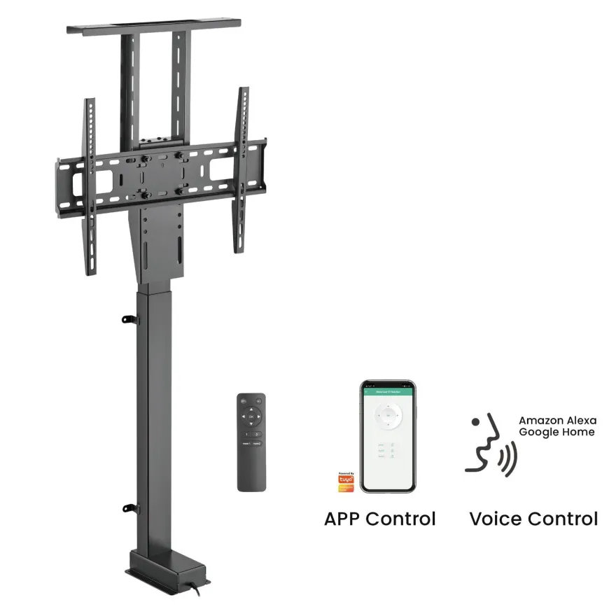 Maclean MC-866T TV-Standfuß bis 80 Zoll, Elektrischer Ständer TV-Verlängerung