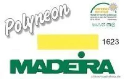 Madeira Polyneon 40 Maschinenstickgarn - 400m weiß-gelb