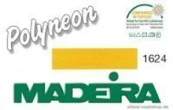 Madeira Polyneon 40 Maschinenstickgarn - 400m weiß-gelb