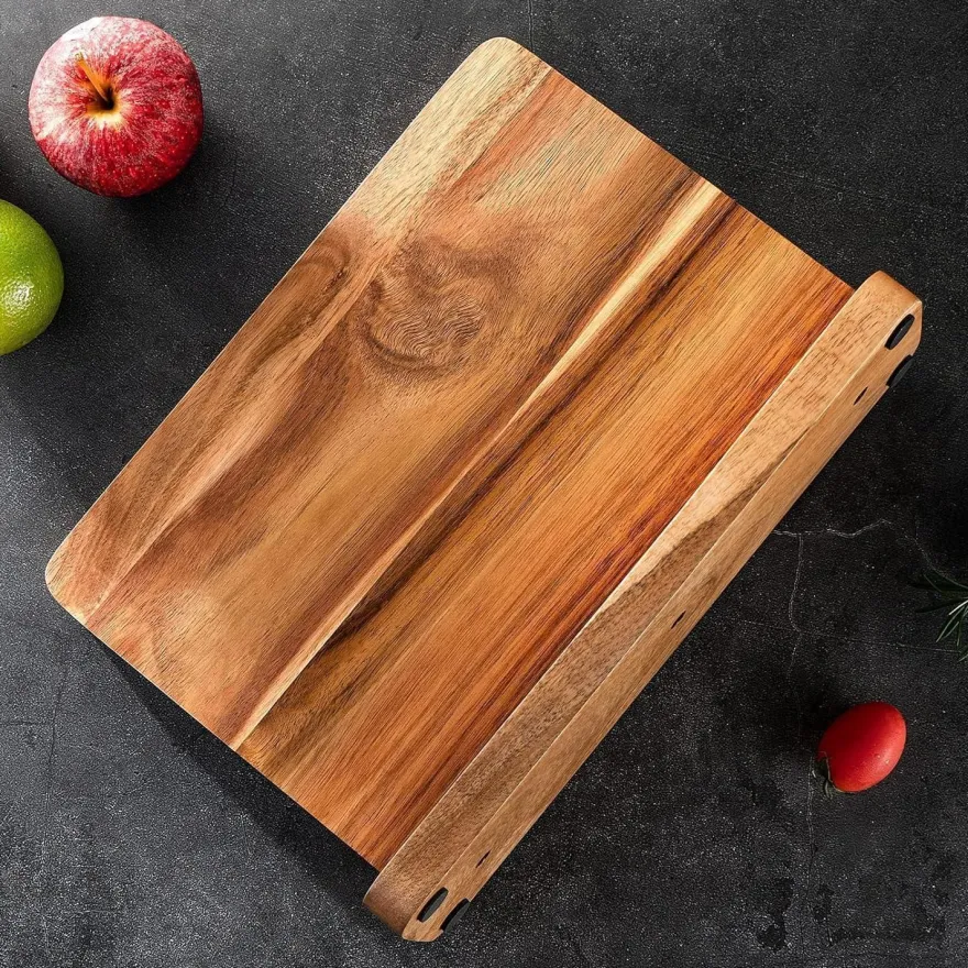 Magnetischer Messerblock Holz Doppelseitiger Messerhalter Organizer