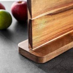 Magnetischer Messerblock Holz Doppelseitiger Messerhalter Organizer