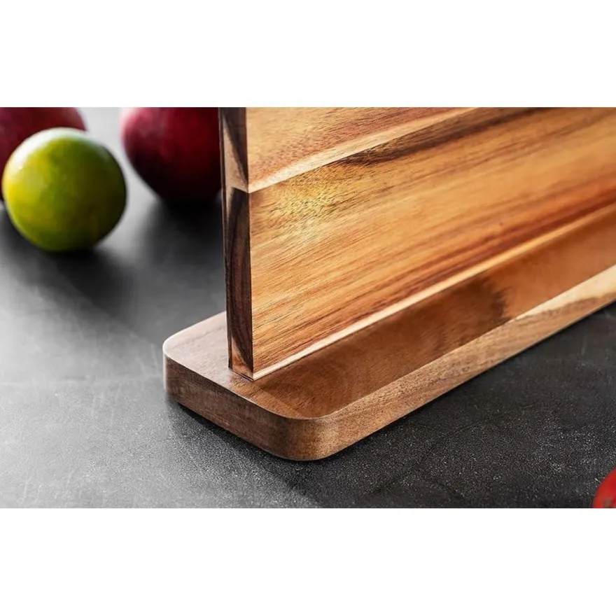 Magnetischer Messerblock Holz Doppelseitiger Messerhalter Organizer