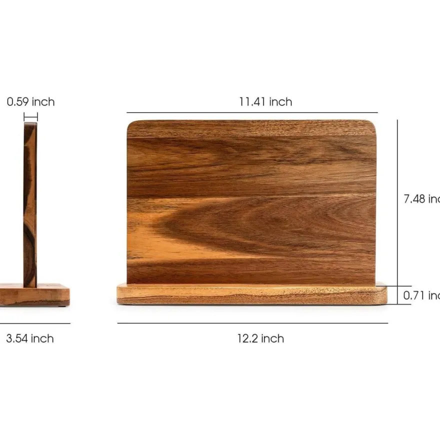 Magnetischer Messerblock Holz Doppelseitiger Messerhalter Organizer