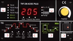 MAGNUM THF 236 AC/ DC PULS Schweißgerät WIG AC/ DC MMA 230V 50Hz 10-200A
