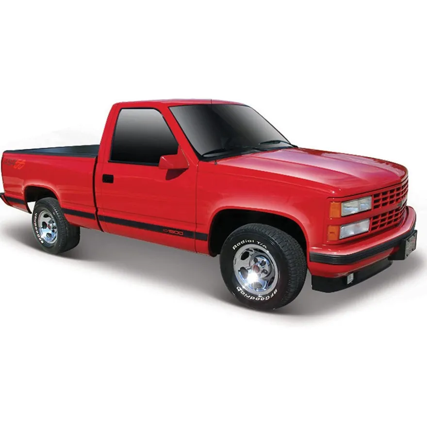 Maisto 32901 - Modellauto - Chevrolet 454 SS Pick-Up '93 (rot, Maßstab 1:24)