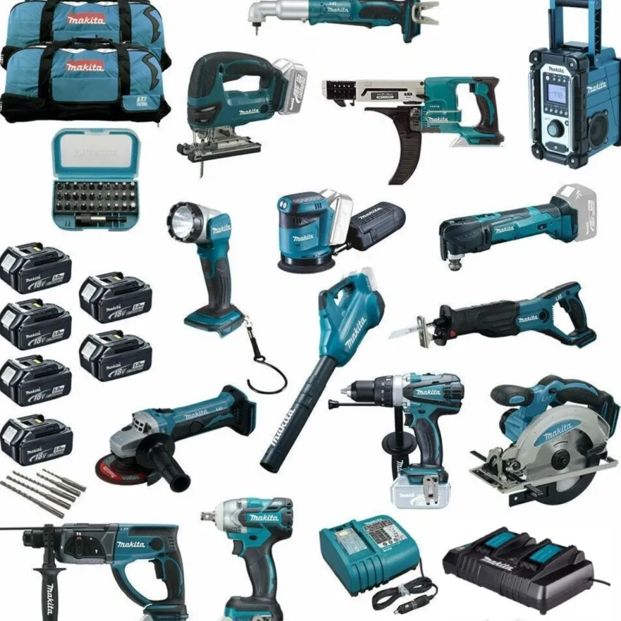MAKITA Akku Werkzeug MEGA SET XXL 20tlg inkl. DTW285 Akku Schlagschrauber uvm