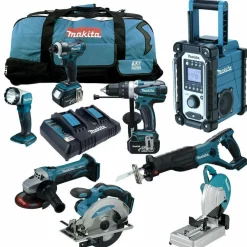MAKITA LXT 18V 12tlg. Akku Werkzeug + DLW140 PT2 Akku-Trennschleifmaschine
