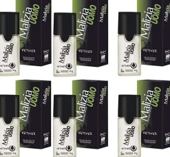 Malizia Uomo Vetyver 6 x 50ml Eau de Toilette Vaporisateur