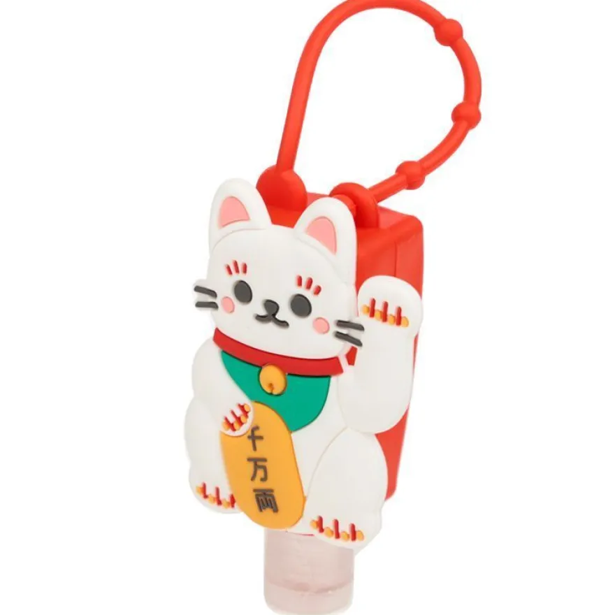 Maneki Neko Glückskatze Handreinigungsgel mit Silikonhülle 29ml (pro Stück)