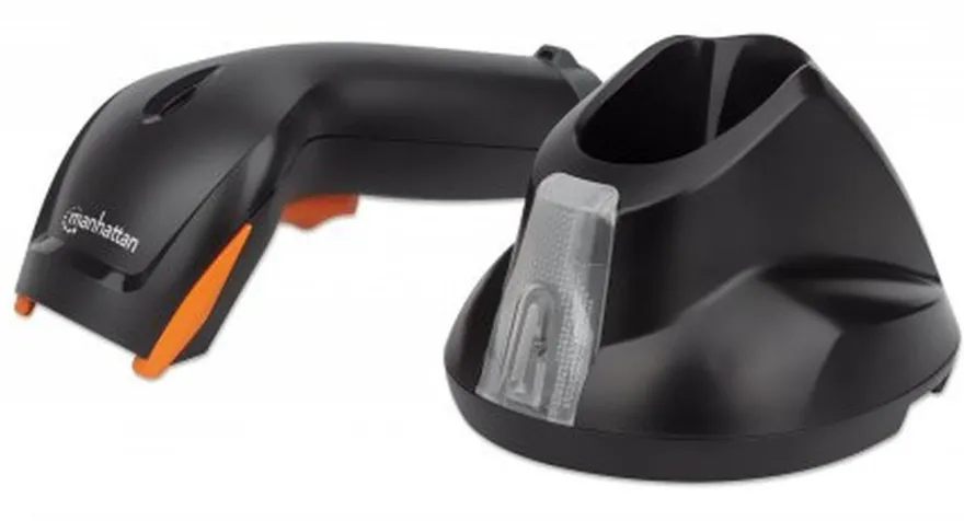 Manhattan Wireless 2D Handheld Barcode Scanner, 250mm Scan Depth, up to 80m eff... ->