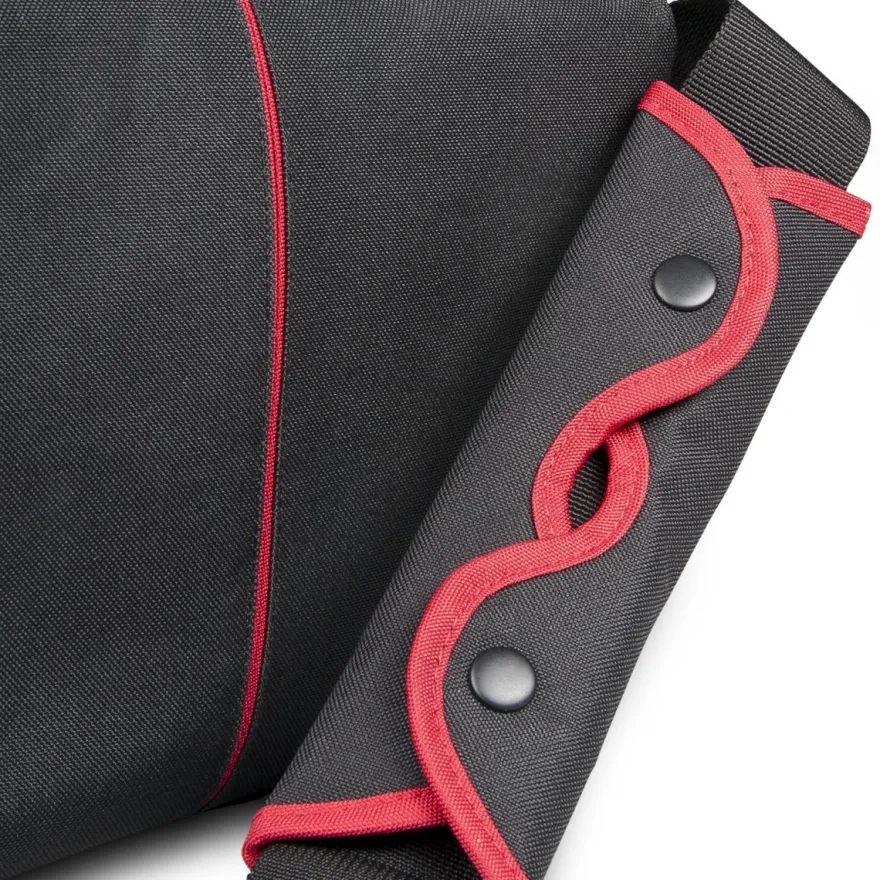 Mantona Cool Bag Kameratasche schwarz/rot Fototasche Kamera Umhängetasche