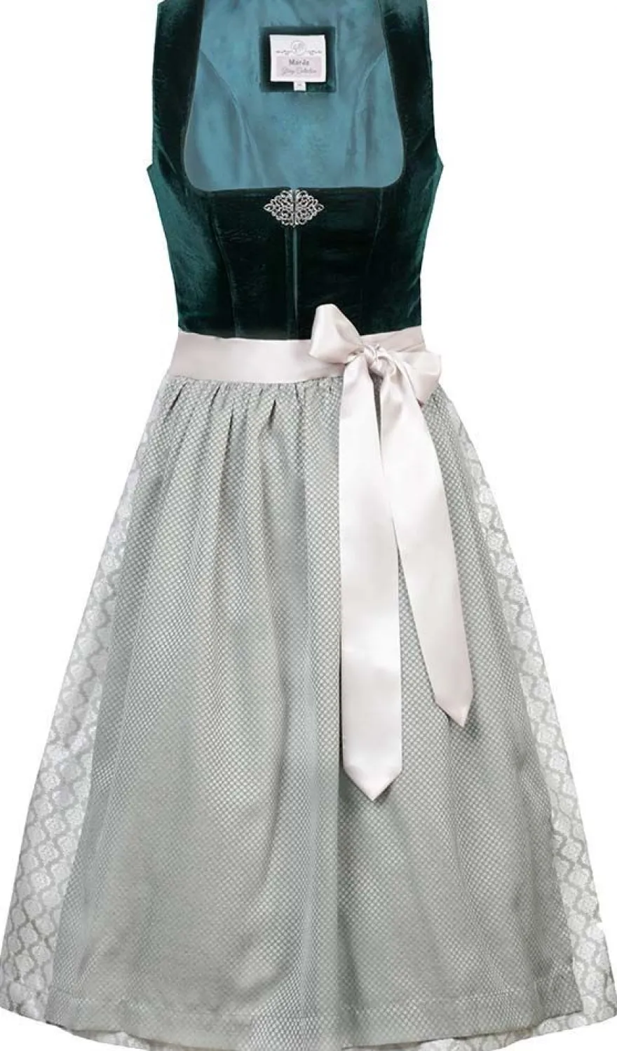 MarJo Dirndl Chera 65er Länge dunkelgrün