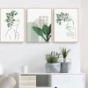 Martin Kench 3-teiliges Bohemian Poster Set, Ästhetische Grüne Pflanzenbilder