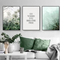 Martin Kench 3-teiliges Premium Poster Set Aesthetic See Wald Blume Bilder