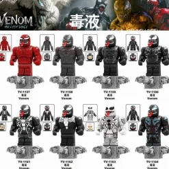 Marvel Spiderman Venom Carnage Bausteine Spielzeug Kind Figuren Set 8x