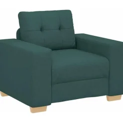 Massbinet Modernes Sofa für Wohnzimmer, Stoff, Dunkelgrün, 60 cm